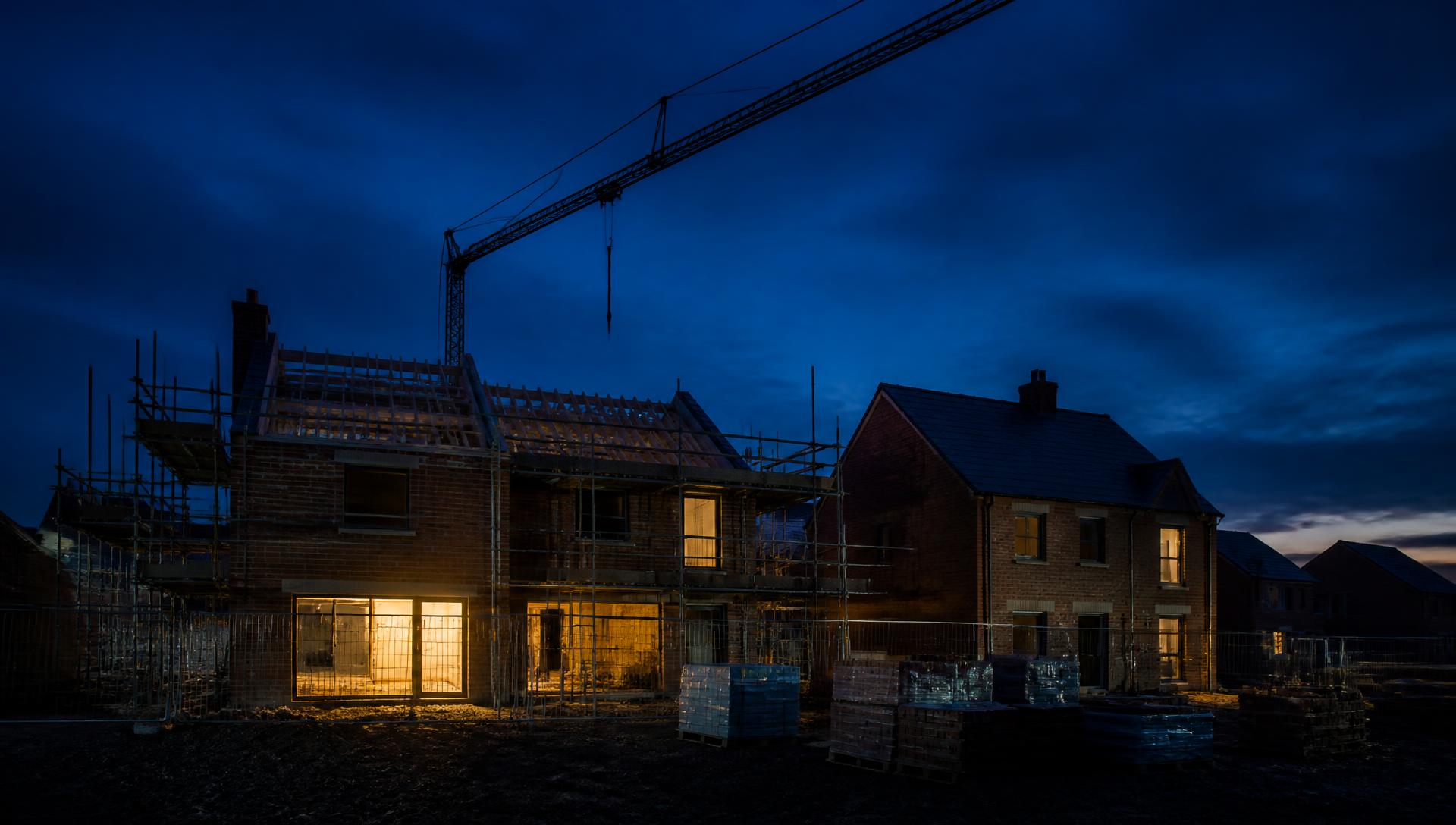 Exploded section of a building showing insulation, glazing and services assessed for Part L compliance