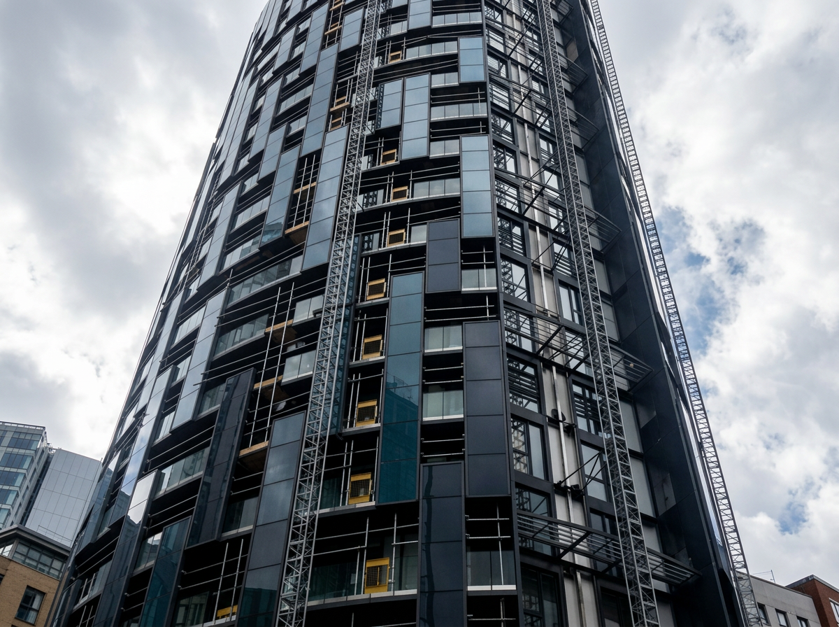 Exterior of Pinnacle Tower in Wembley, London